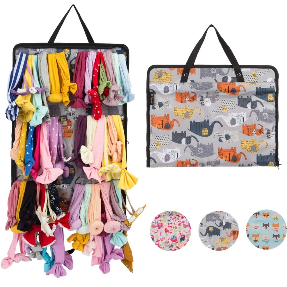 NOWT PACMAXI Headbands and Bows Organizer Carry Case (Elephant)